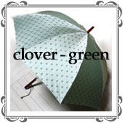 折りたたみ雨傘‐クローバー緑